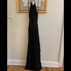 Reformation long dress size xs black